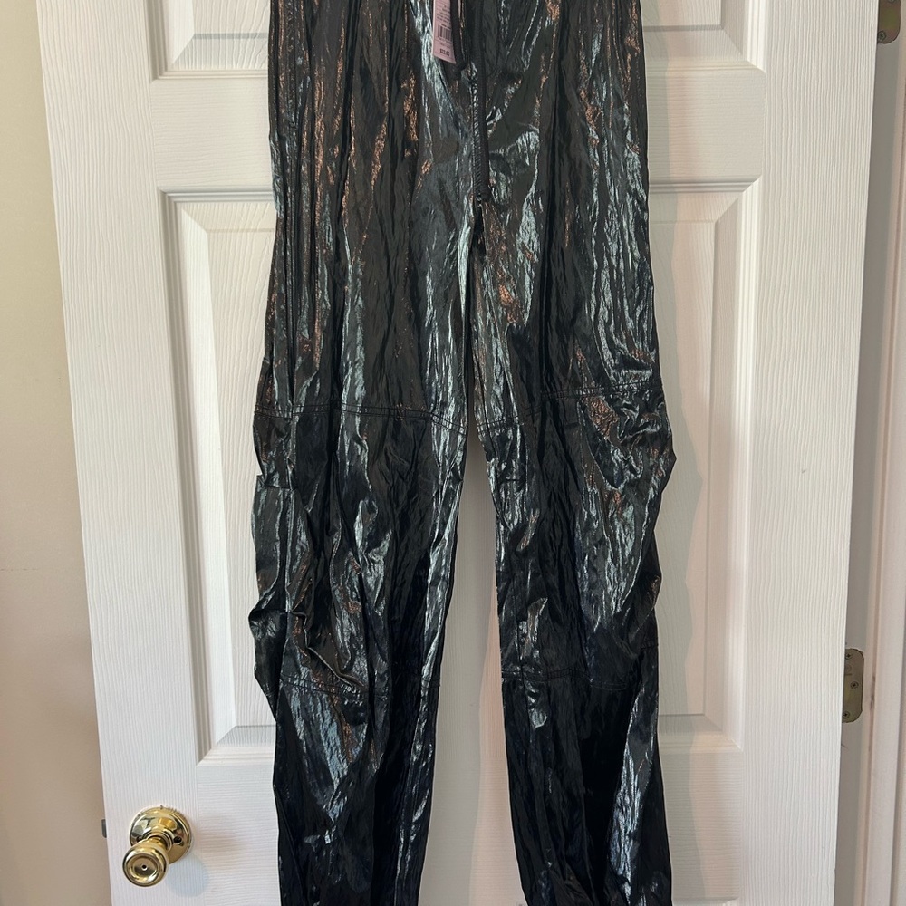 Shiny Black Pants